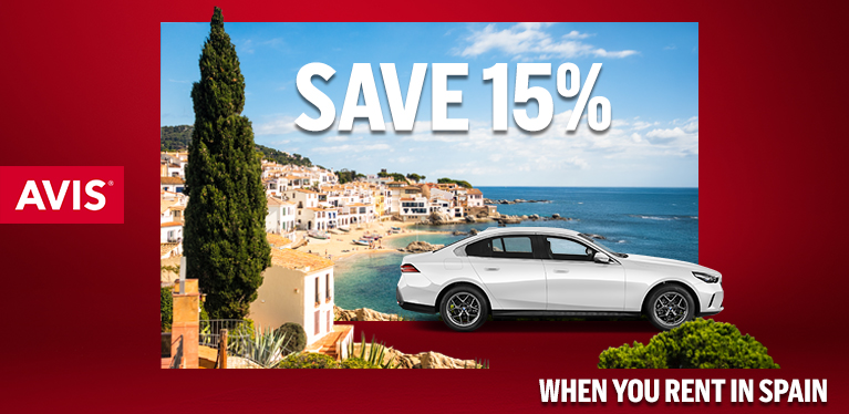 Save 15% on rentals in Spain